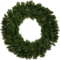 Pre-lit Canadian Pine Wreath