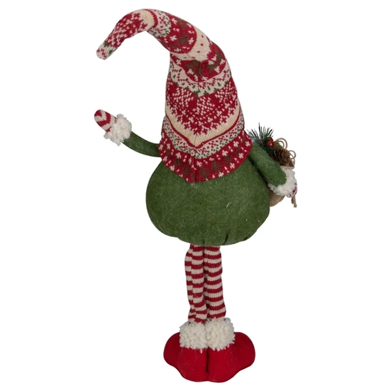 Standing Bearded Gnome Christmas Figurine