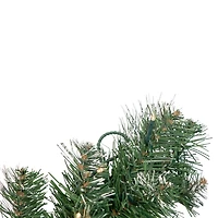 Pre-Lit Frosted Pine and Pinecone Garland
