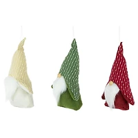 Plush Striped Hat Gnomes, Set of 3
