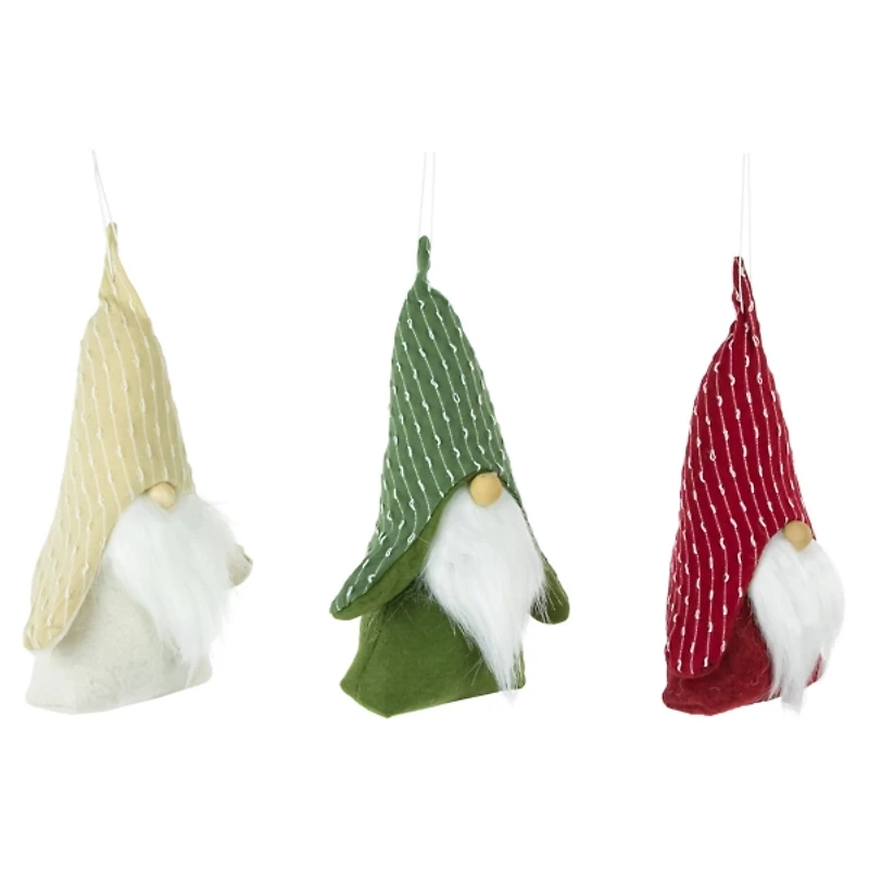 Plush Striped Hat Gnomes, Set of 3