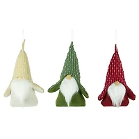 Plush Striped Hat Gnomes, Set of 3