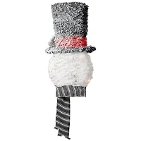 Pre-Lit Snowman with Top Hat Tree Topper