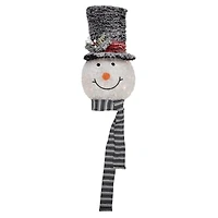 Pre-Lit Snowman with Top Hat Tree Topper