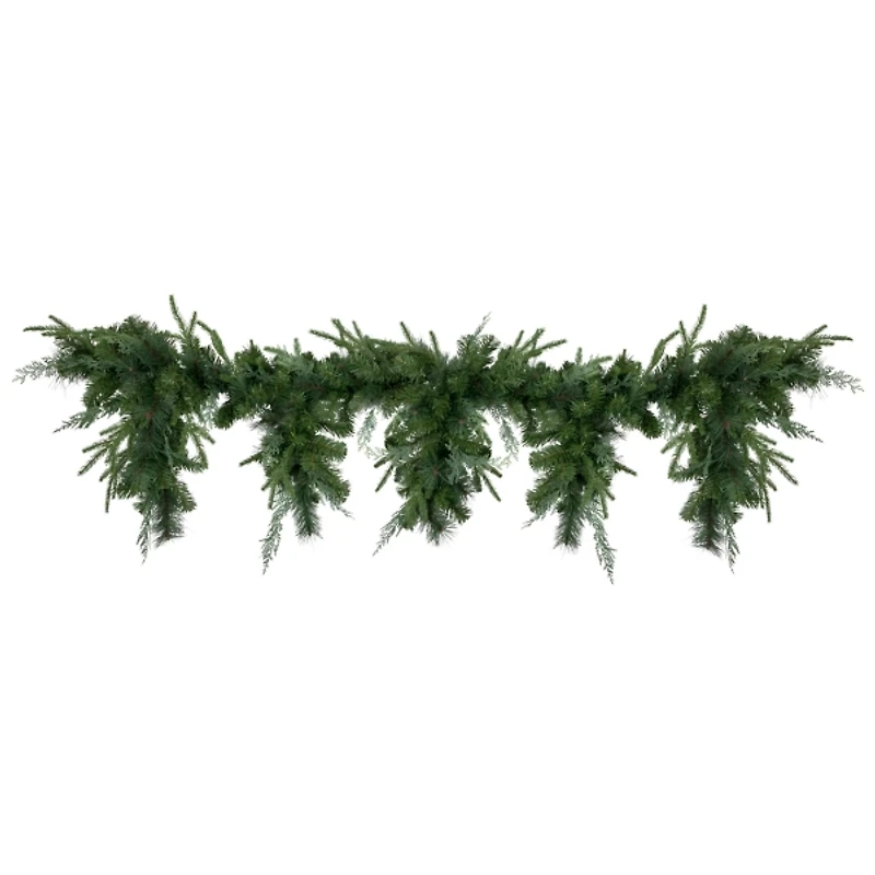 Green Mixed Pine Icicle Garland