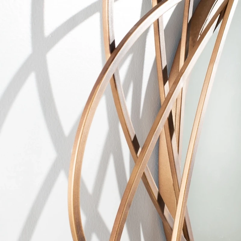 SAFAVIEH Sinsa Bronze Atomic Wall Mirror