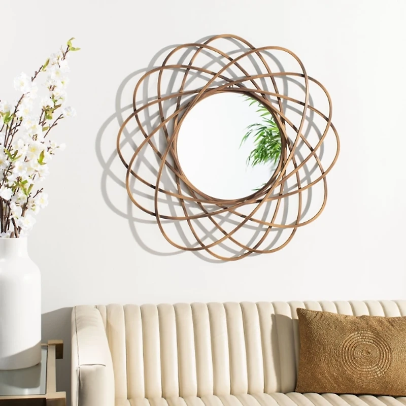 SAFAVIEH Sinsa Bronze Atomic Wall Mirror