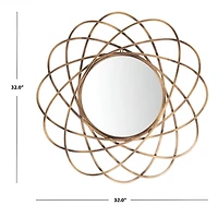 SAFAVIEH Sinsa Bronze Atomic Wall Mirror