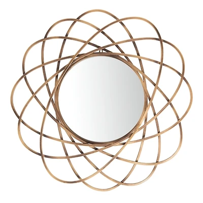 SAFAVIEH Sinsa Bronze Atomic Wall Mirror