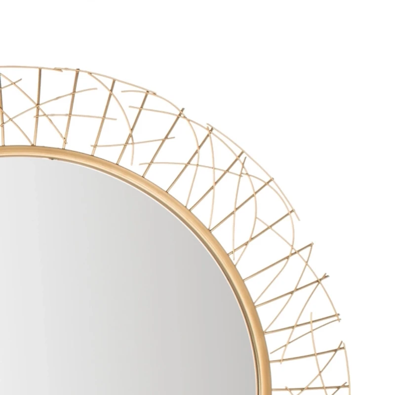 Elsie Gold Abstract Wall Mirror