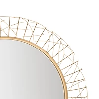 Elsie Gold Abstract Wall Mirror