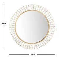 Elsie Gold Abstract Wall Mirror