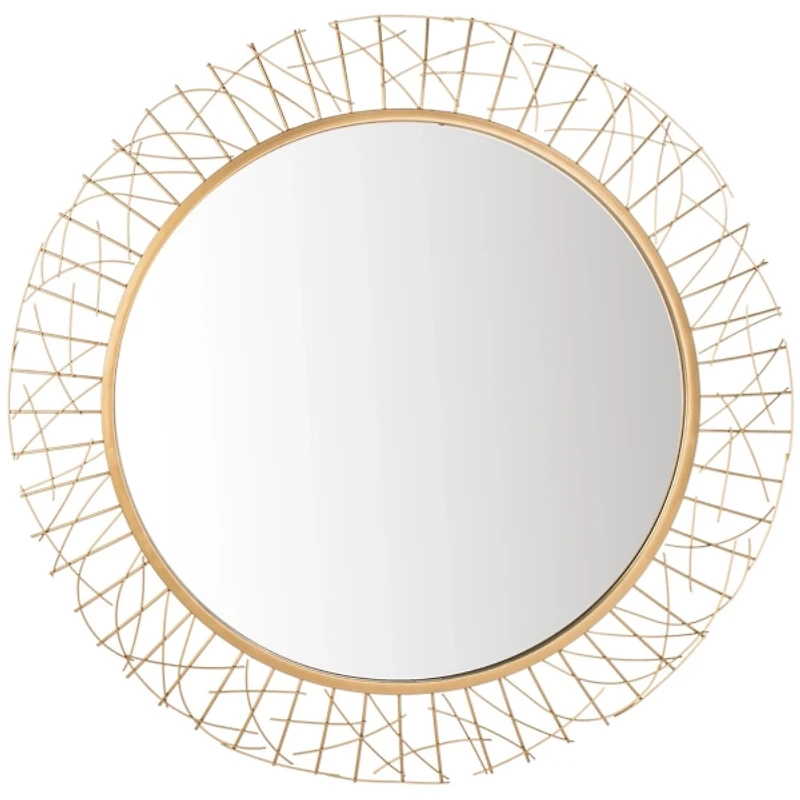 Elsie Gold Abstract Wall Mirror