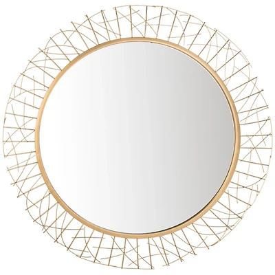 Elsie Gold Abstract Wall Mirror