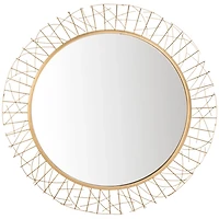Elsie Gold Abstract Wall Mirror