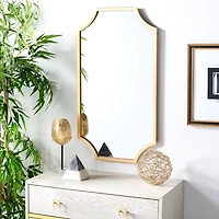 Elenin Gold Scalloped Wall Mirror