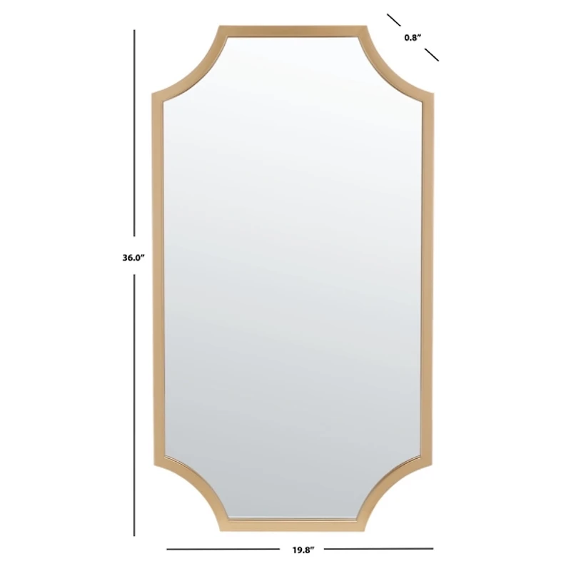 Elenin Gold Scalloped Wall Mirror