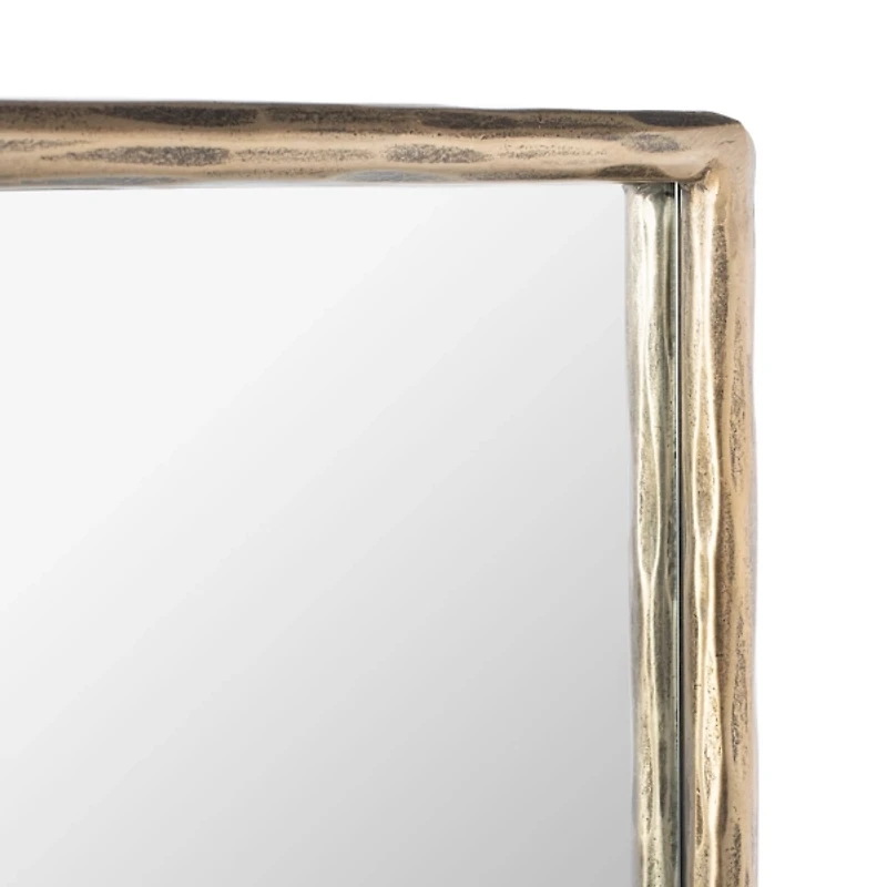 Trish Brass Forged Rectangle Wall Mirror
