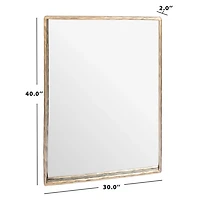Trish Brass Forged Rectangle Wall Mirror