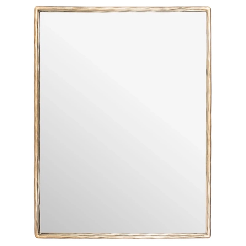 Trish Brass Forged Rectangle Wall Mirror