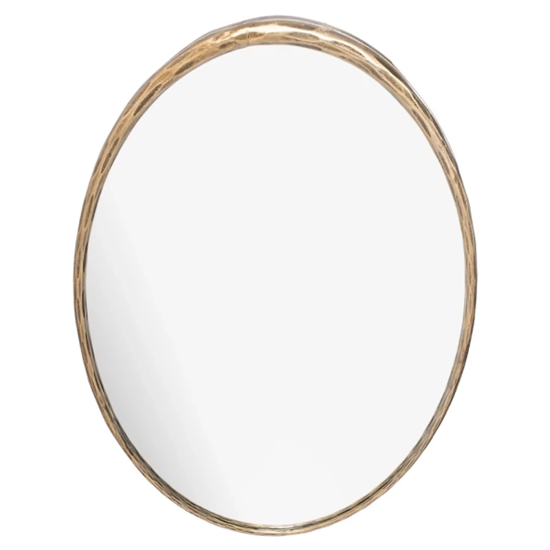 Trish Brass Forged Oval Wall Mirror