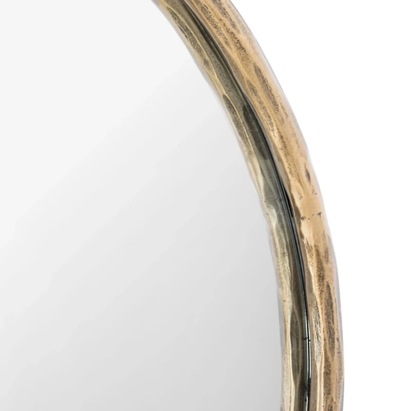 Trish Brass Forged Oval Wall Mirror