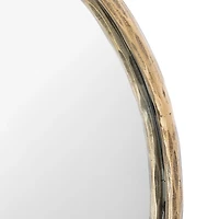 Trish Brass Forged Oval Wall Mirror