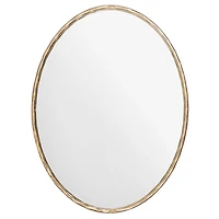 Trish Brass Forged Oval Wall Mirror