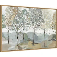 Breezy Landscape Trees I Framed Canvas Art Print