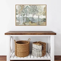 Breezy Landscape Trees I Framed Canvas Art Print
