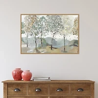 Breezy Landscape Trees I Framed Canvas Art Print
