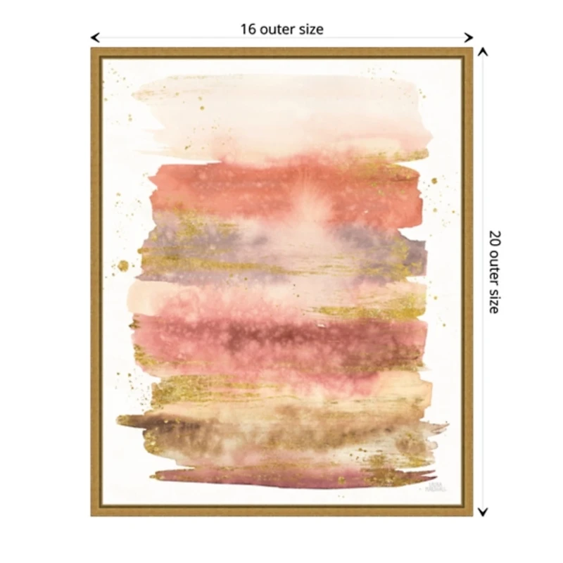 Desert Blooms II Framed Canvas Art Print