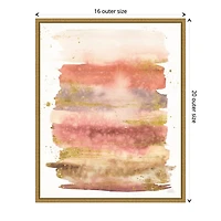 Desert Blooms II Framed Canvas Art Print