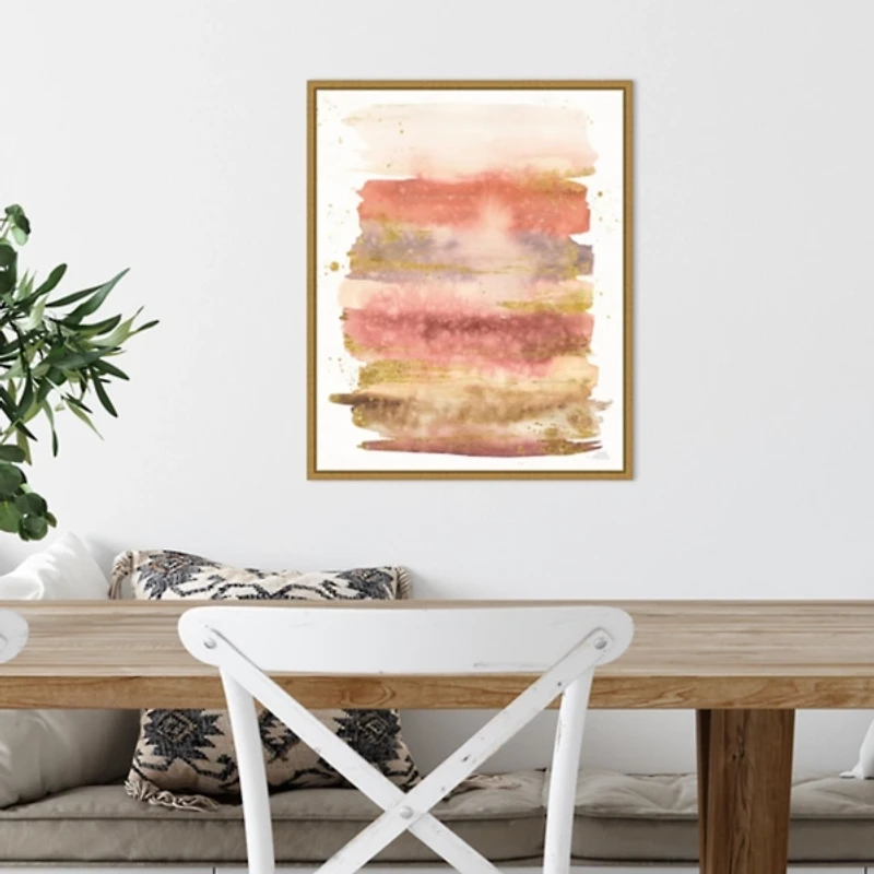 Desert Blooms II Framed Canvas Art Print