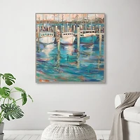 Trio Light Framed Canvas Art Print