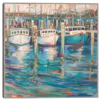 Trio Light Framed Canvas Art Print