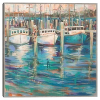 Trio Light Framed Canvas Art Print