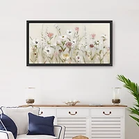 Blooming Around Framed Canvas Art