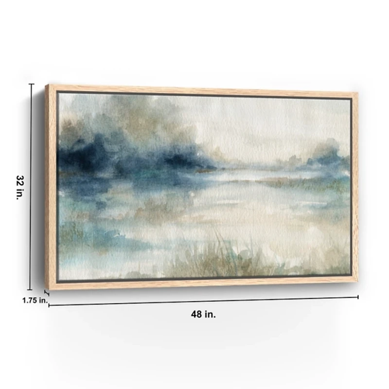 Still Evening Waters II Framed Canvas Art Print