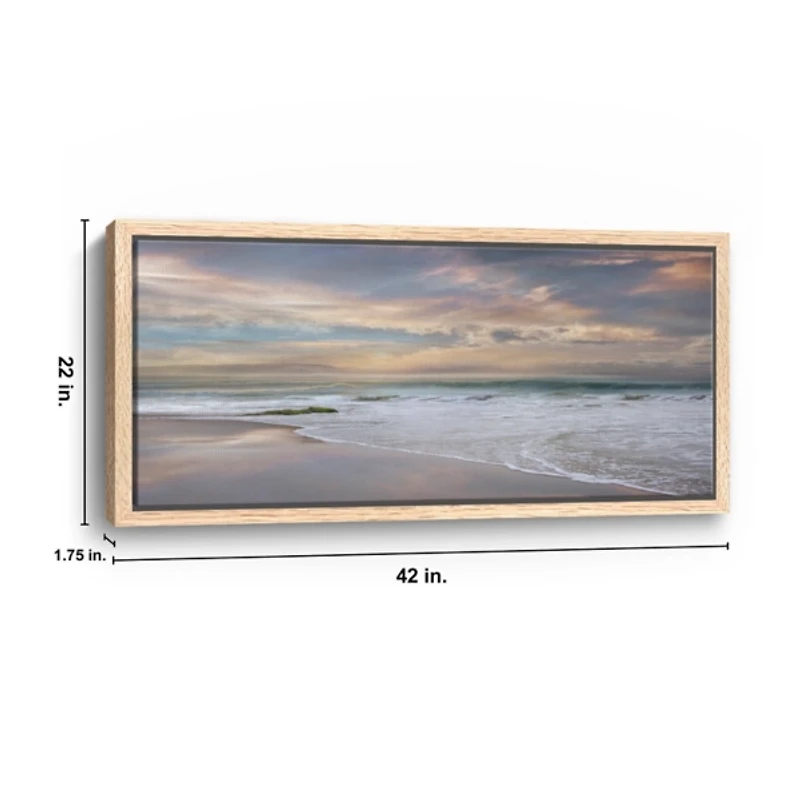 Soft Twilight Framed Canvas Art Print