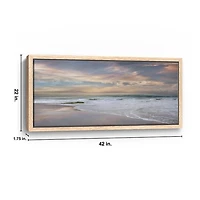 Soft Twilight Framed Canvas Art Print