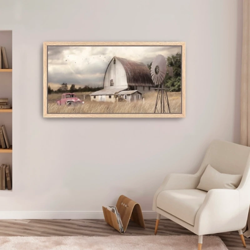 Henderson Bay Farm Framed Canvas Art Print