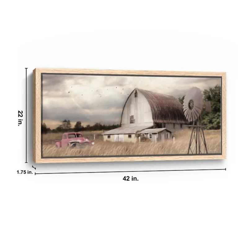 Henderson Bay Farm Framed Canvas Art Print