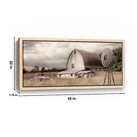 Henderson Bay Farm Framed Canvas Art Print