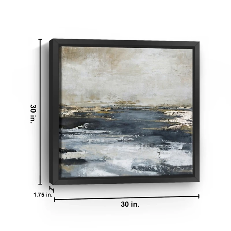 Blue Bay Framed Canvas Art Print, 30x30 in.