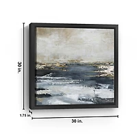 Blue Bay Framed Canvas Art Print, 30x30 in.