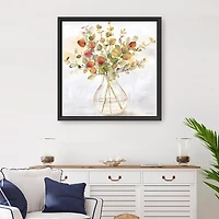 Spice Eucalyptus Framed Canvas Print, 30x30 in.
