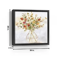 Spice Eucalyptus Framed Canvas Print, 30x30 in.