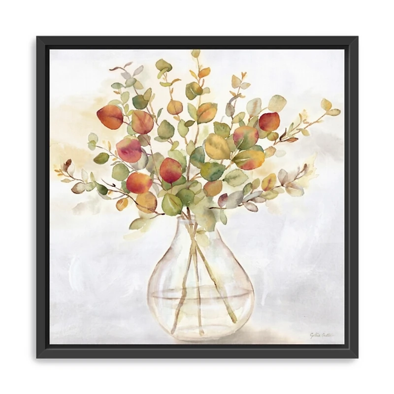 Spice Eucalyptus Framed Canvas Print, 30x30 in.