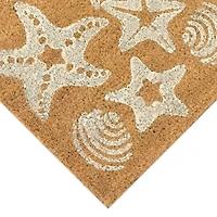 Starfish and Sand Dollars Coir Doormat